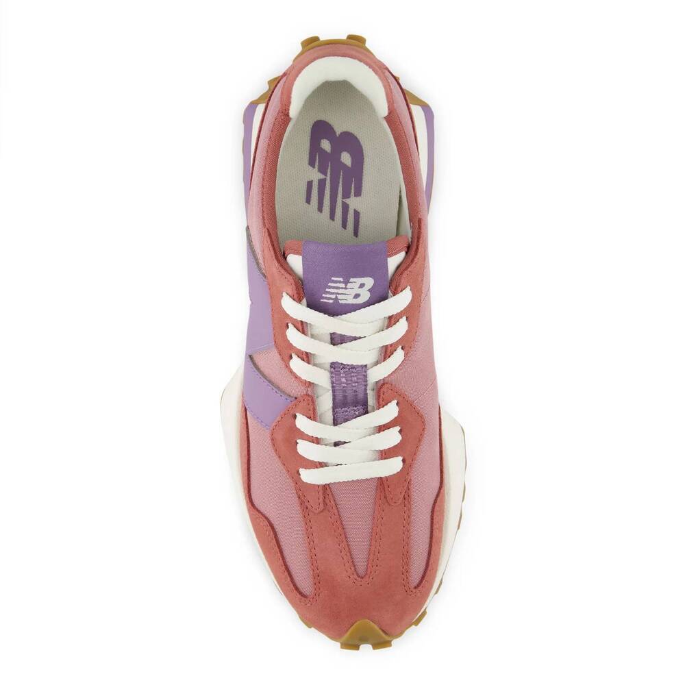 NEW NEW BALANCE women's 327 shifted sneakers in rosewood candied violet - Picture 5 of 7